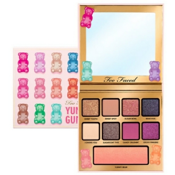 TOO FACED LIMITED EDITION YUMMY GUMMY MULTI-FINISH EYE & FACE PALETTE. - Picture 1 of 12